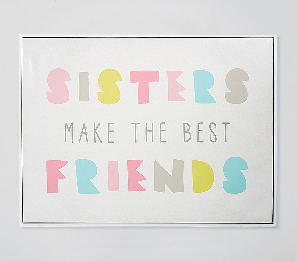 Sisters Make the Best Friends Art | Pottery Barn Kids