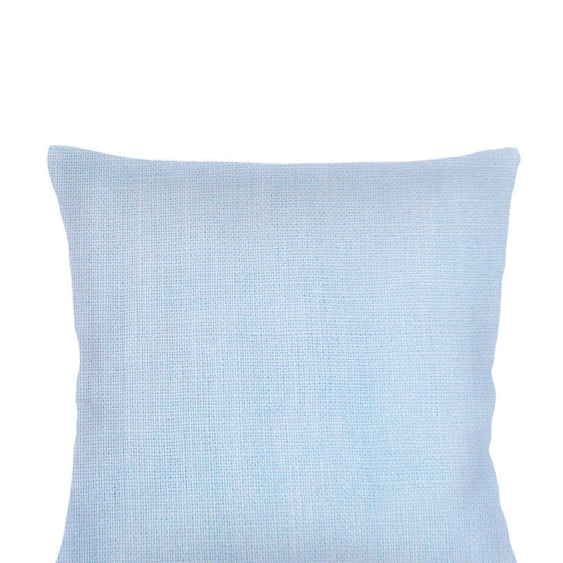 Anaya Home So Soft Linen Light Blue Pillow 20x20 - Blue | Verishop