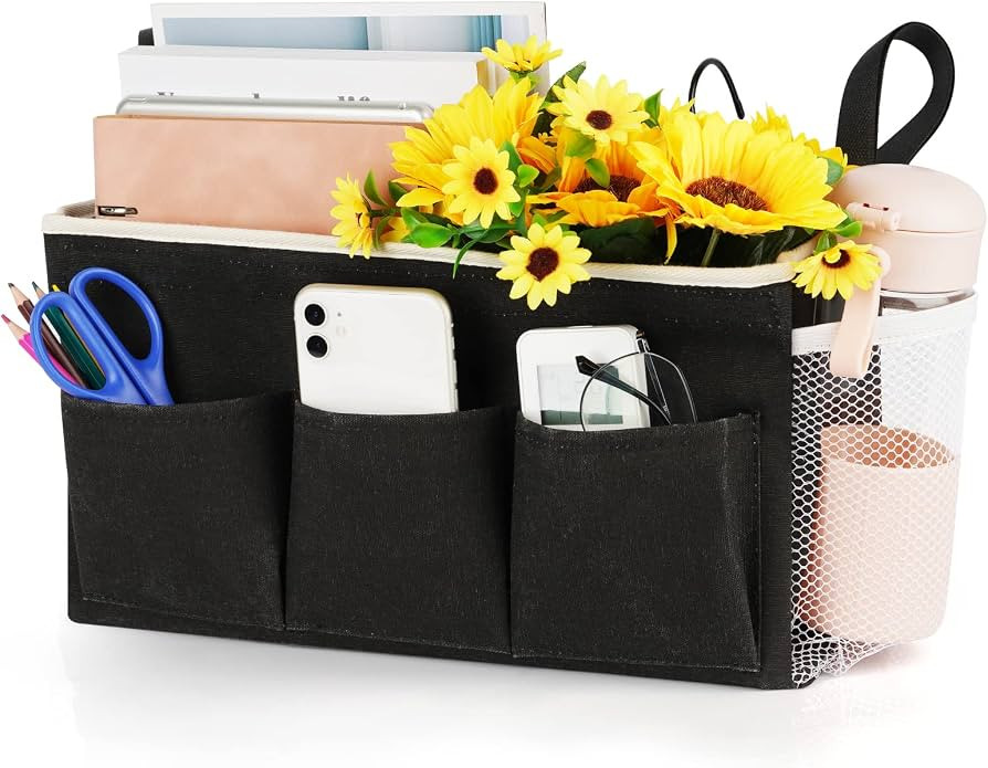 Loghot Bedside Caddy/Bedside Storage Bag Hanging Organizer for Bunk and Hospital Beds,Dorm Rooms ... | Amazon (US)
