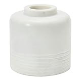 Creative Co-Op Marble Carved Pattern Vase, White | Amazon (US)