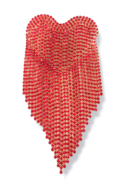 Belong To Me Red Fringe Heart Brooch | The Willow Tree