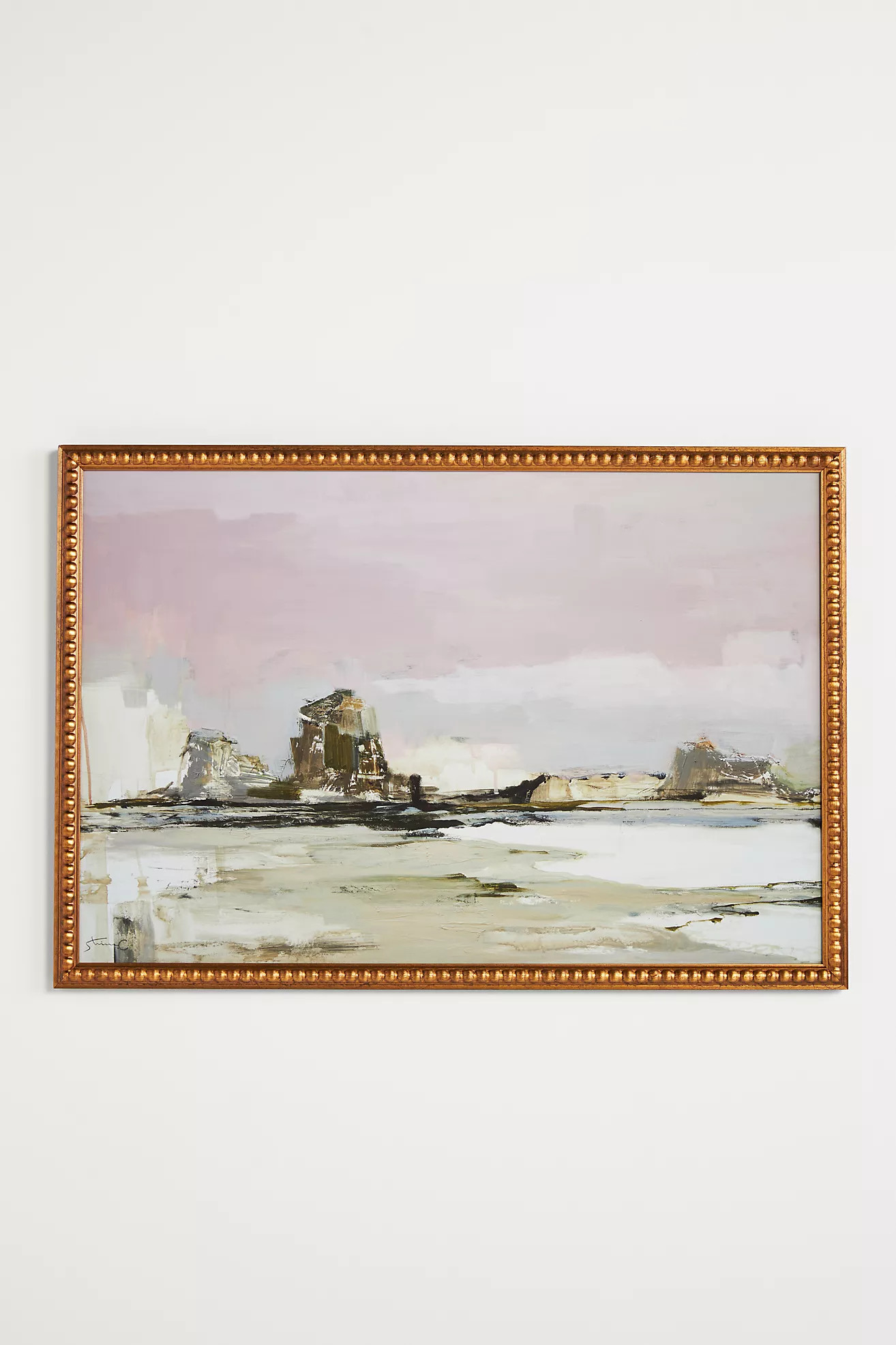 Mauve Sky Coastal Wall Art | Anthropologie (US)