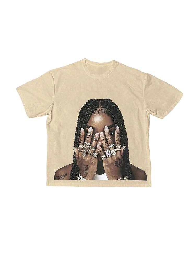 SOLY HUX Men's Graphic Tees Y2k Figure Print T Shirt Short Sleeve Vintage Streetwear Summer Tops | Amazon (US)