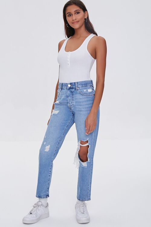 Distressed Mom Jeans | Forever 21 (US)