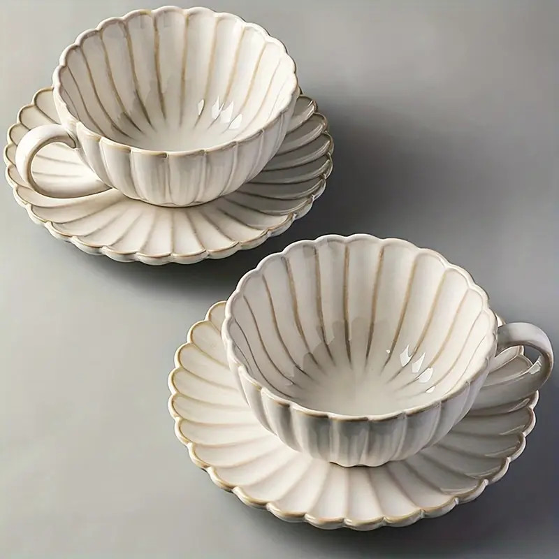 Set, Classic Teacup And Saucer, Coffee Cup And Saucer Plate, Drinking Cups For Breakfast, Tea Par... | Temu Affiliate Program