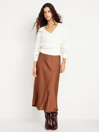 Satin Maxi Skirt | Old Navy (US)