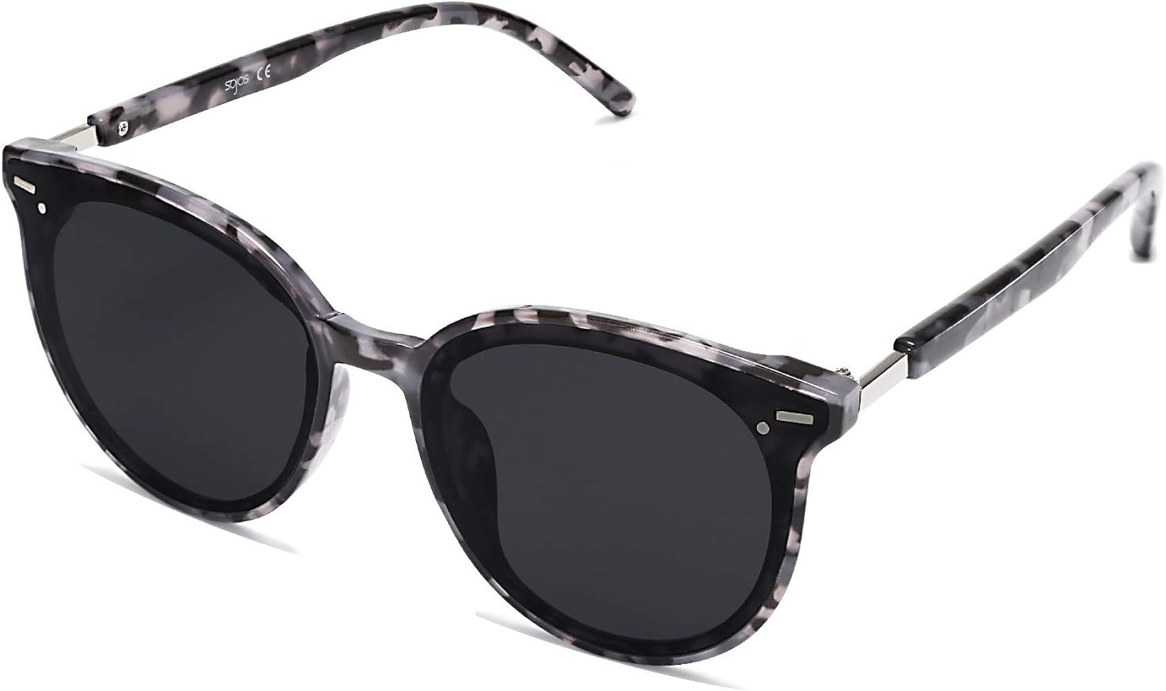 Classic Round Retro Plastic Frame Vintage Inspired Sunglasses BLOSSOM SJ2067 | Amazon (US)