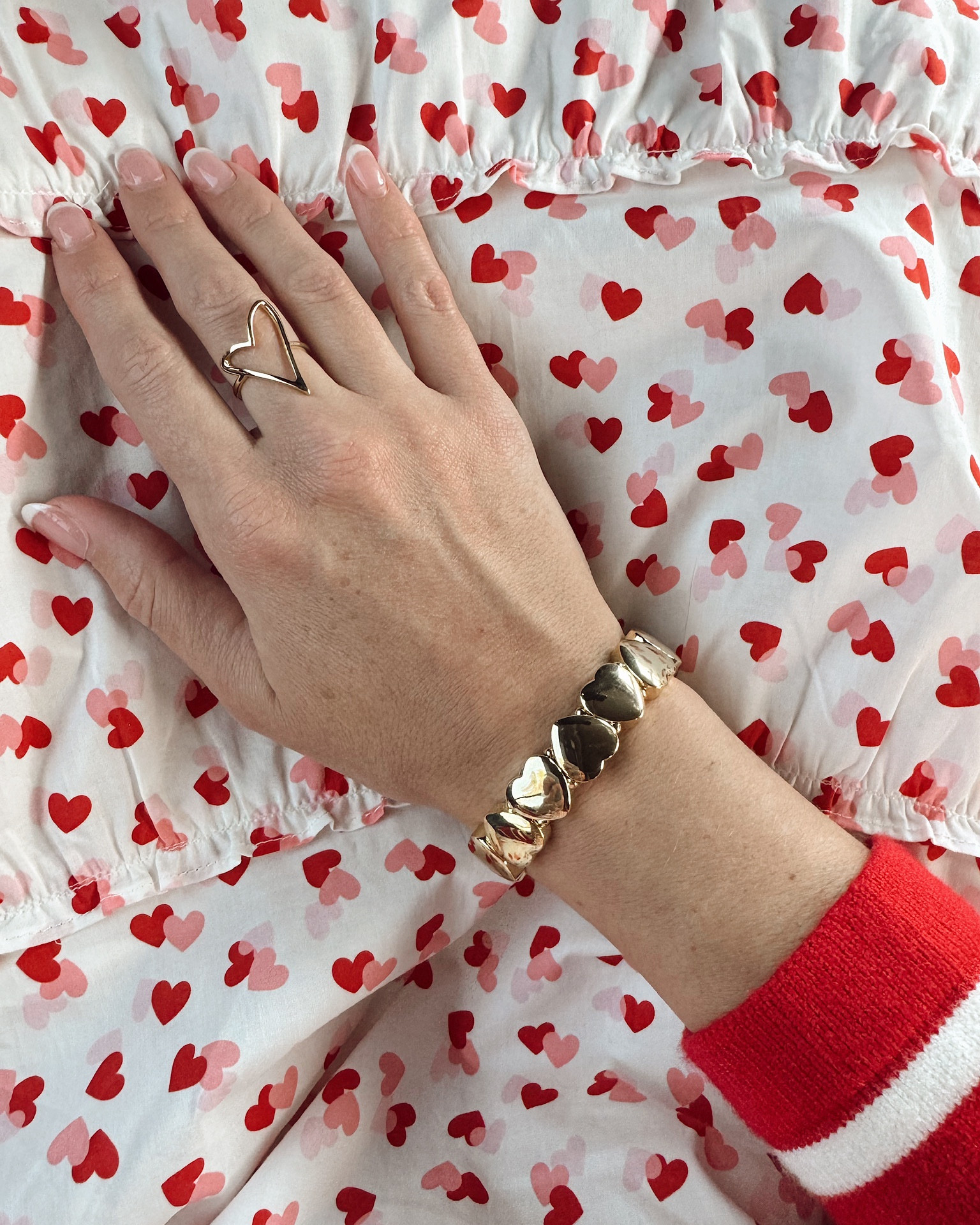 Heart bracelet and heart ring for Valentine’s Day! 

#LTKStyleTip #LTKFindsUnder50 #LTKSeasonal