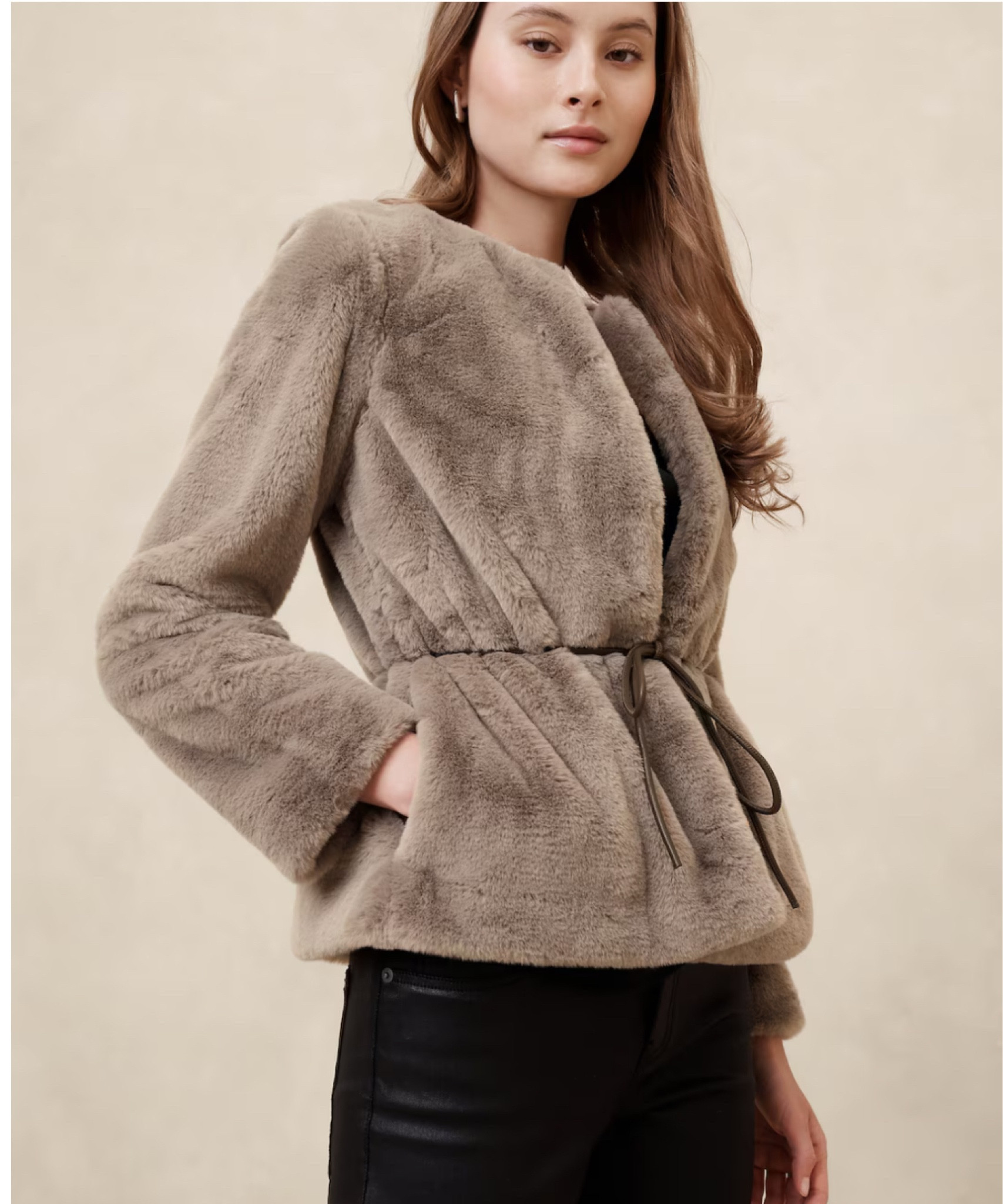 Faux fur jacket on sale