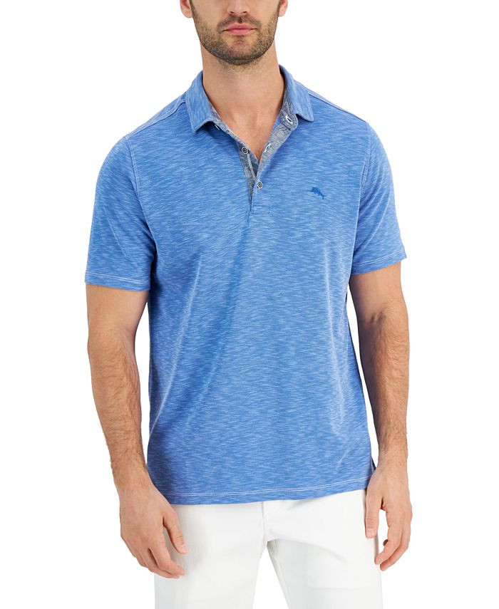 Tommy Bahama Men's Palmetto Paradise Heathered Polo Shirt, Created for Macy's  & Reviews - Polos ... | Macys (US)