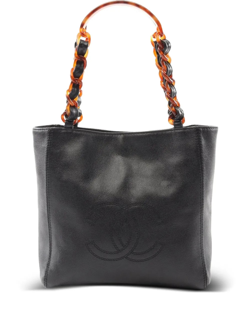 CHANEL Pre-Owned 1997-1999 CC Timeless tote bag - Black | Farfetch Global