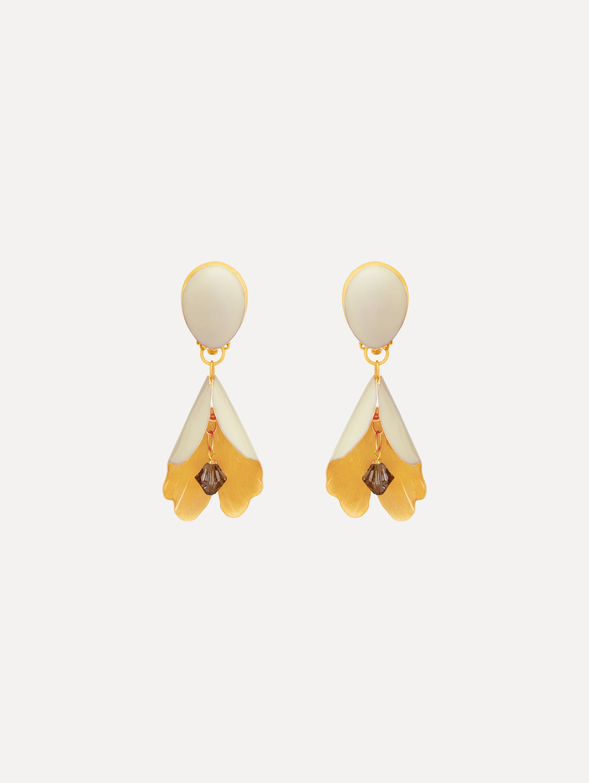 Enamel Bellflower Clip-On Earrings | Oscar de la Renta