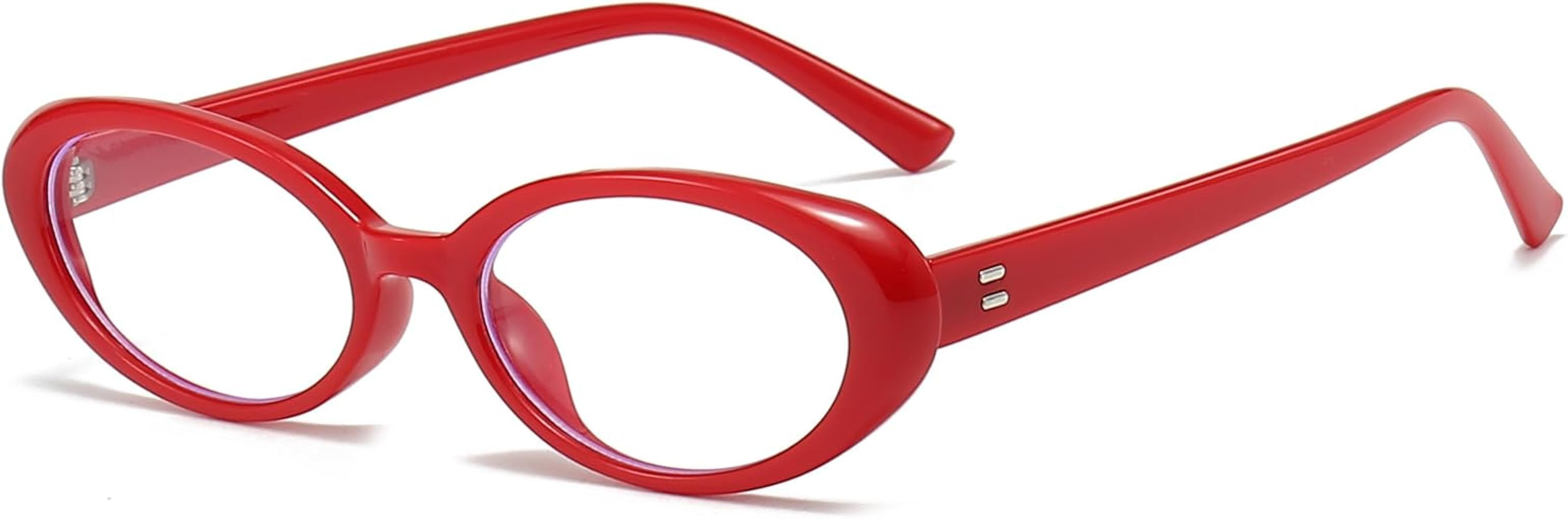 LJCZKA Oval Blue Light Glasses for Women, Small Cat Eye Blue Light Blocking Glasses Ladies Anti F... | Amazon (UK)