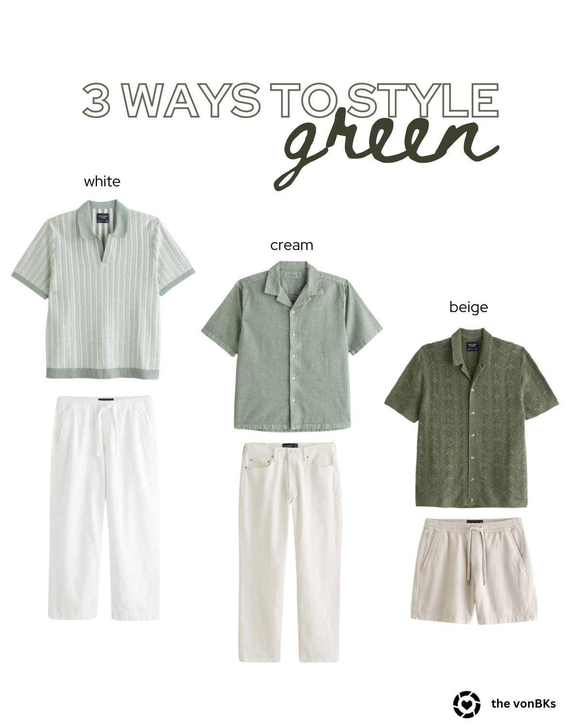 Green is the move this season—paired with white, beige, or cream, it’s an easy way to stand out without overthinking it. #MensStyle #LTKMens #GreenOutfits

#LTKStyleTip #LTKMens #LTKSeasonal