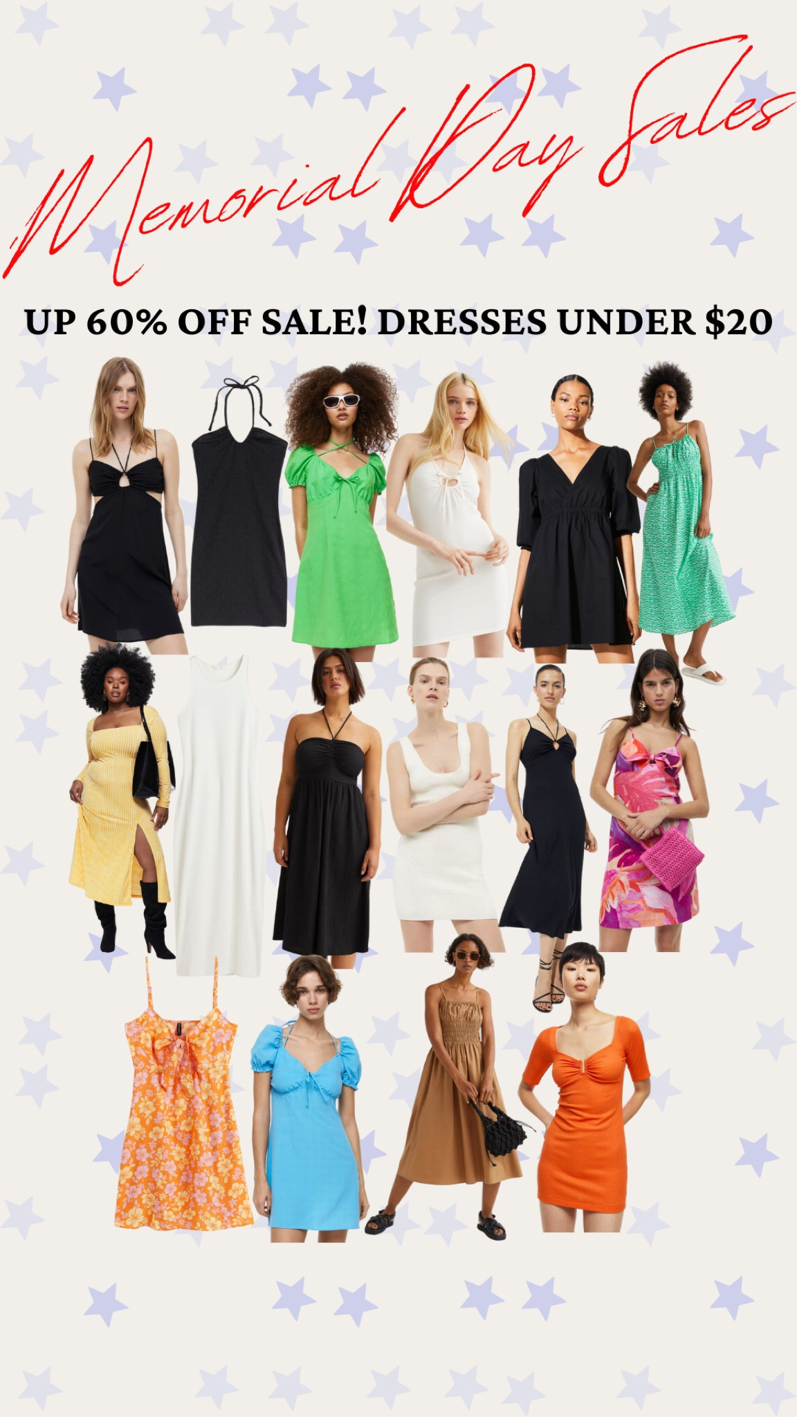 Memorial Day sale! Tons of spring & summer dress up to 60% off and under $20! Some even as low as $6!

summer sale, summer dress, midi dress, mini dress, summer staples, spring dress, maxi dress 

#LTKSeasonal #LTKsalealert #LTKunder50