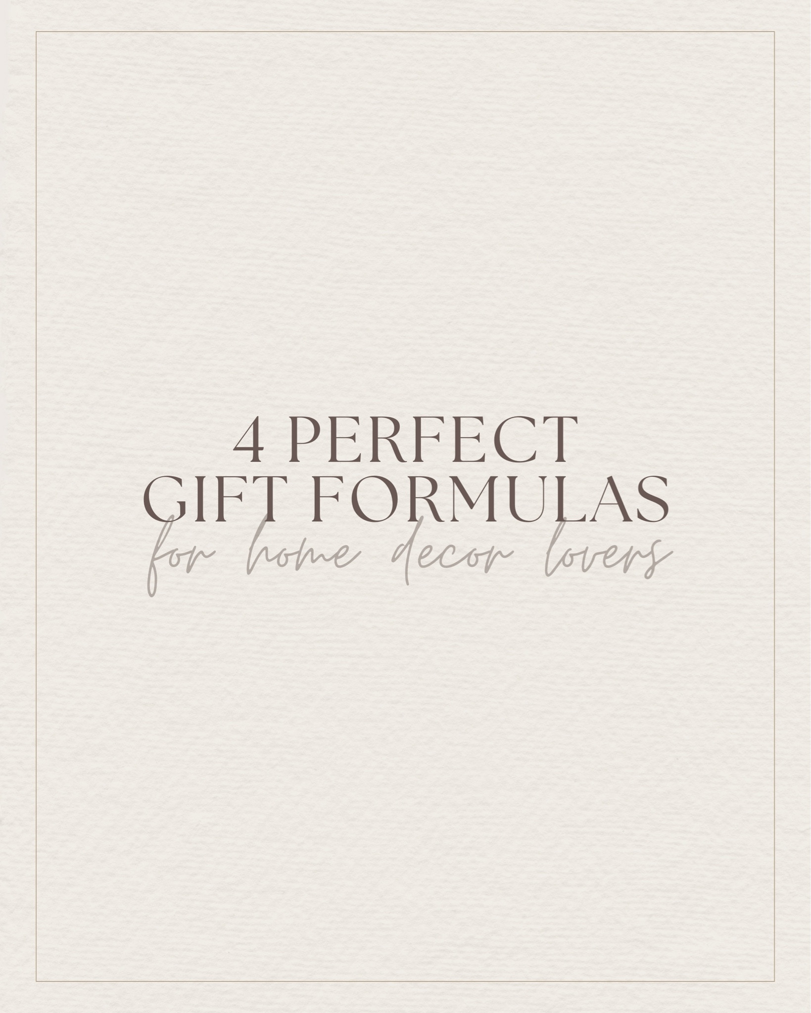 I’m giving ya’ll my 4 best gift set formulas for the home decor lover in your life. These formulas honestly work so well for family, friends, neighbors, coworkers, etc! From the perfect cozy corner to an inviting entryway, each set is thoughtfully designed to elevate their home in a special way! 

#HomeDecorGifts #GiftGuide #GiftIdeas #GiftIdea #CozyLiving #WestWalnutStyle #ThoughtfulGifts #CozyVibes #ElevatedLiving


#LTKHoliday #LTKHome #LTKGiftGuide