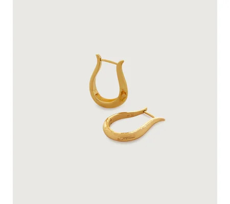 Deia Lyre Medium Hoop Earrings | Monica Vinader (Global)