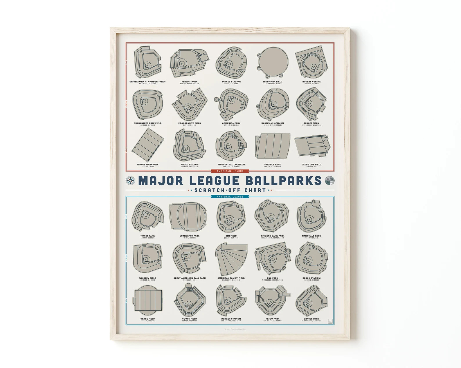 Baseball Stadium Scratch-off Poster Wall Art for Home Perfect for Sports Fans - Etsy | Etsy (US)