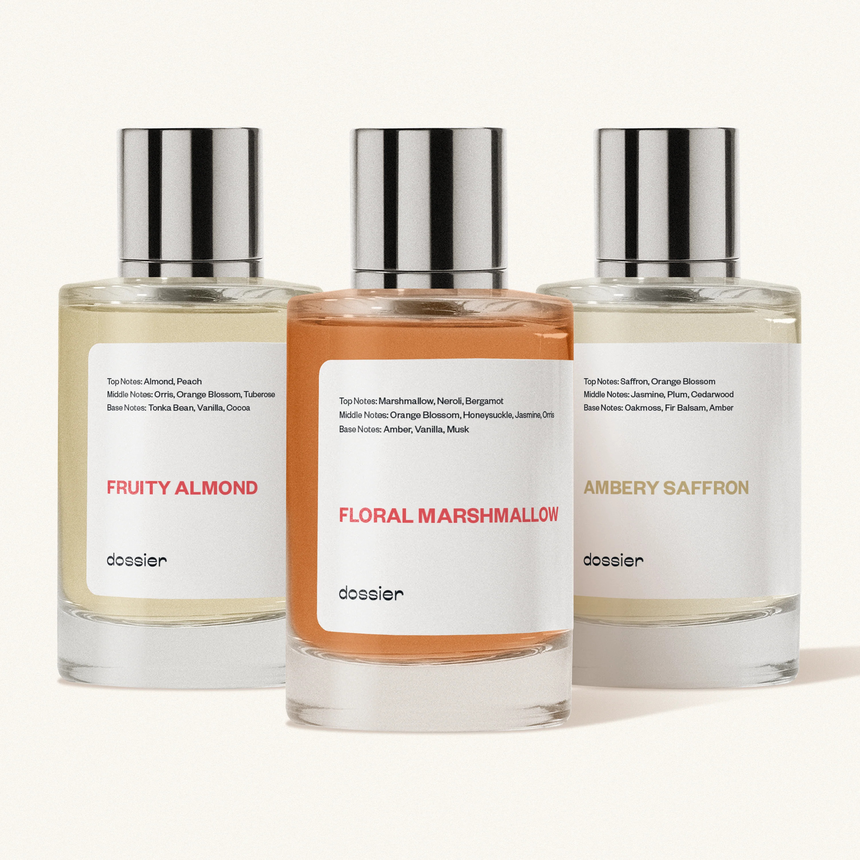 TT Exclusive Bundle #2, 2x100ml and 2x50ml, Ambery Saffron 100ml, Fruity Almond 100ml, Floral Marshmallow 2x50ml TT Bundle 2 | Dossier