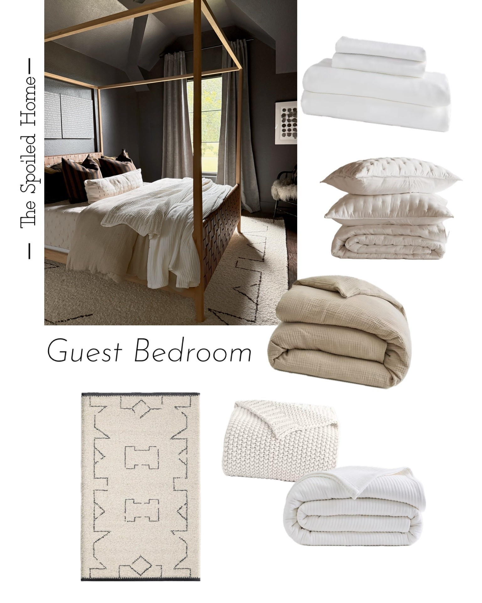 Guest room bedding and rug from @onequince 

#LTKStyleTip #LTKHome