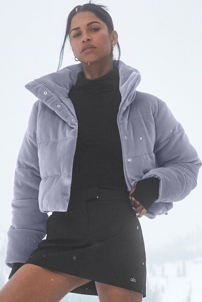 Ribbed Velour Gold Rush Puffer | Alo Yoga (US)