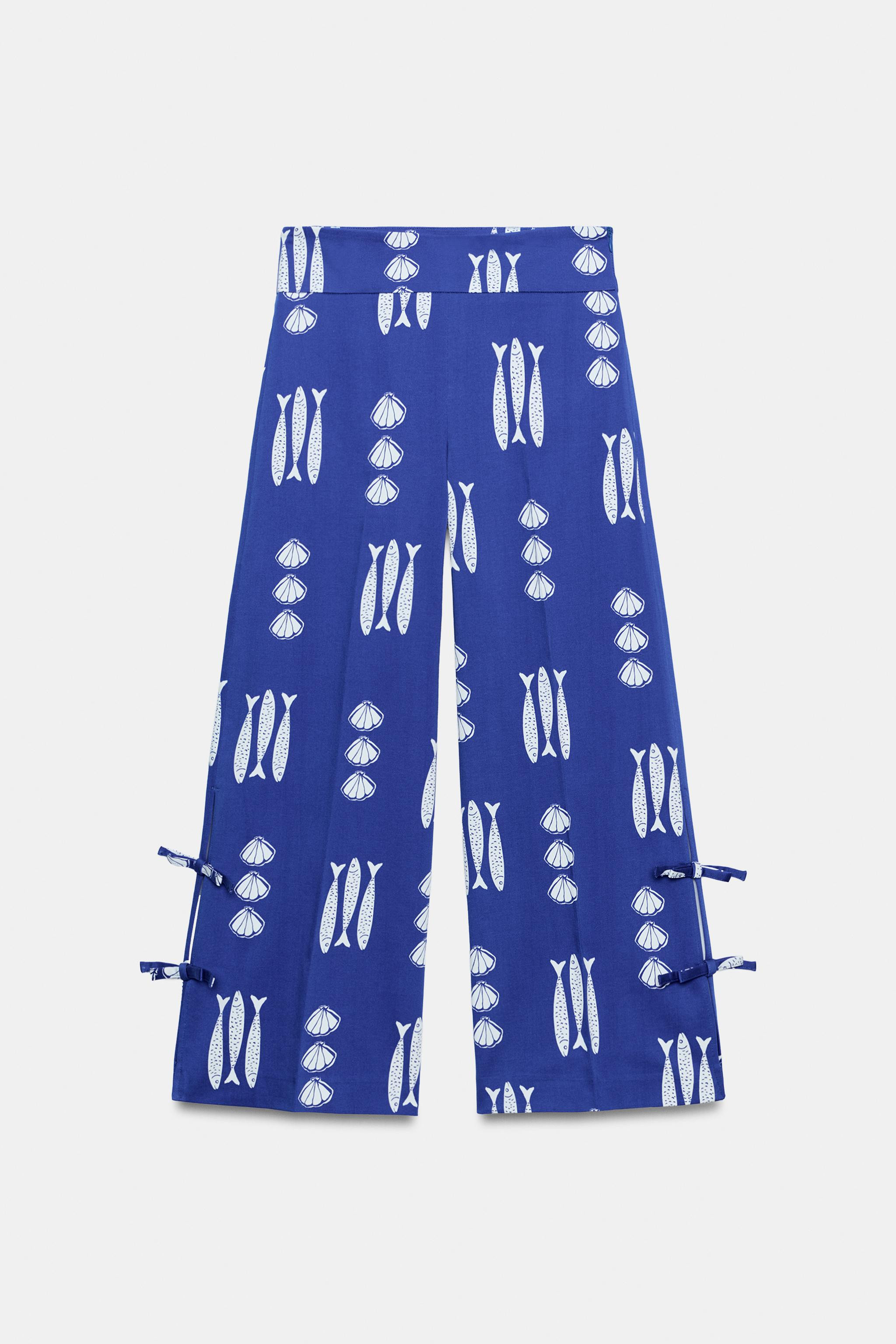 PRINTED TIE CULOTTES | Zara US