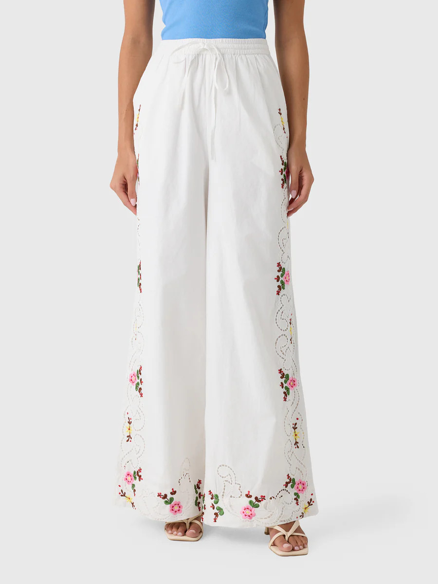 Essentiel Antwerp Women's Janai Embroidered Pant | Saint Bernard