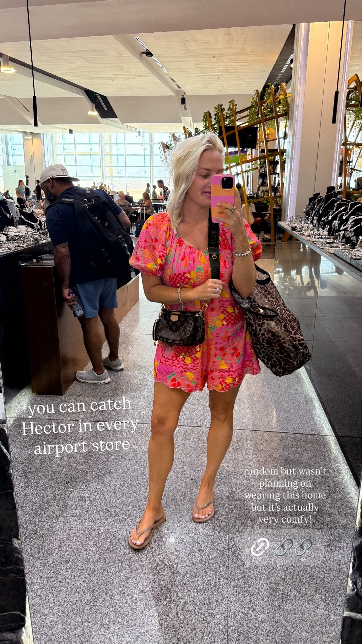 This romper is actually a great travel outfit / size small