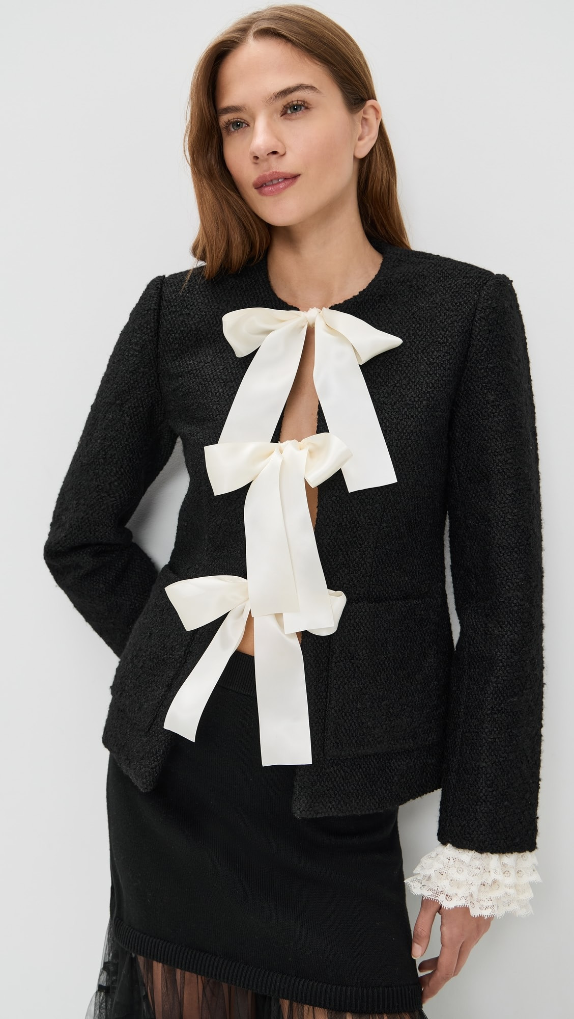 Seraphine Solid Bow Jacket | Shopbop