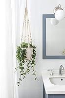 Mkono Macrame Plant Hangers Indoor Hanging Planter Basket Flower Pot Holder Cotton Rope with Bead... | Amazon (US)