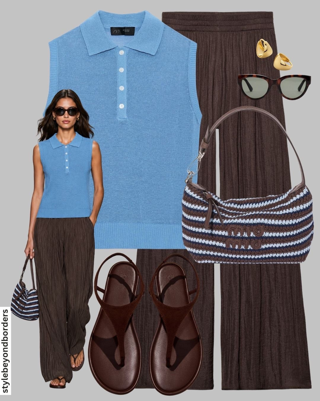 Blue vest outfit styling 🦋🤎



Tags: blue vest, brown trousers, miu miu bag, summer sandals, chic outfit, holiday outfit, zara

#LTKsummer #LTKtravel #LTKstyletip