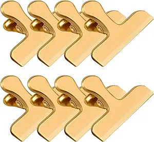 8 Pack 3 Inch Wide Stainless Steel Chip Clips Food Bag Clips Heavy Duty Food Bag Clamp, Chip Clip... | Amazon (US)