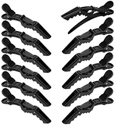 12Pcs Hair Clips for Styling Sectioning - Wide Teeth Double Hinged Design Professional Salon Qual... | Amazon (US)