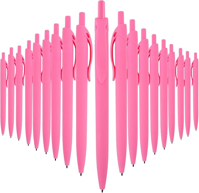 BallPoint Pens, 50 Pack (BLACK Ink),Bulk Pens, Pink Barrel,Click Pens for Office Home and School,... | Amazon (US)