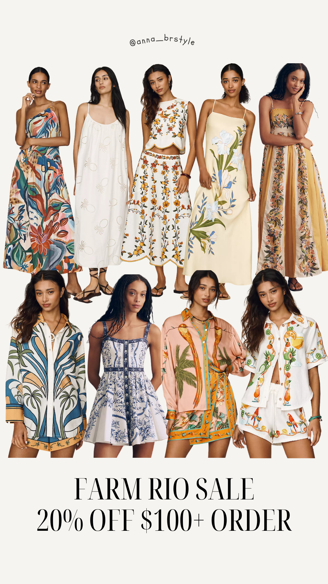 Farm Rio sale,  use code ANNAB20 for 20% off $100+ order.

tropical vacation outfits, resort wear style, colorful summer dresses, vacation outfit ideas, bold print fashion, maxi dress, matching set, resort wear, beach vacation, summer style 

 #LTKSaleAlert