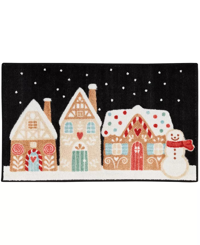 Nourison Gingerbread Houses Accent Rug, 18 | Macys (US)