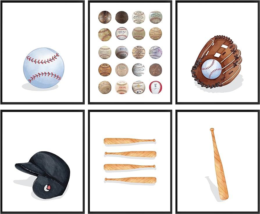 97 Decor Vintage Baseball Wall Decor - Baseball Room Decor for Boys Sports Wall Art, Baseball Pos... | Amazon (US)