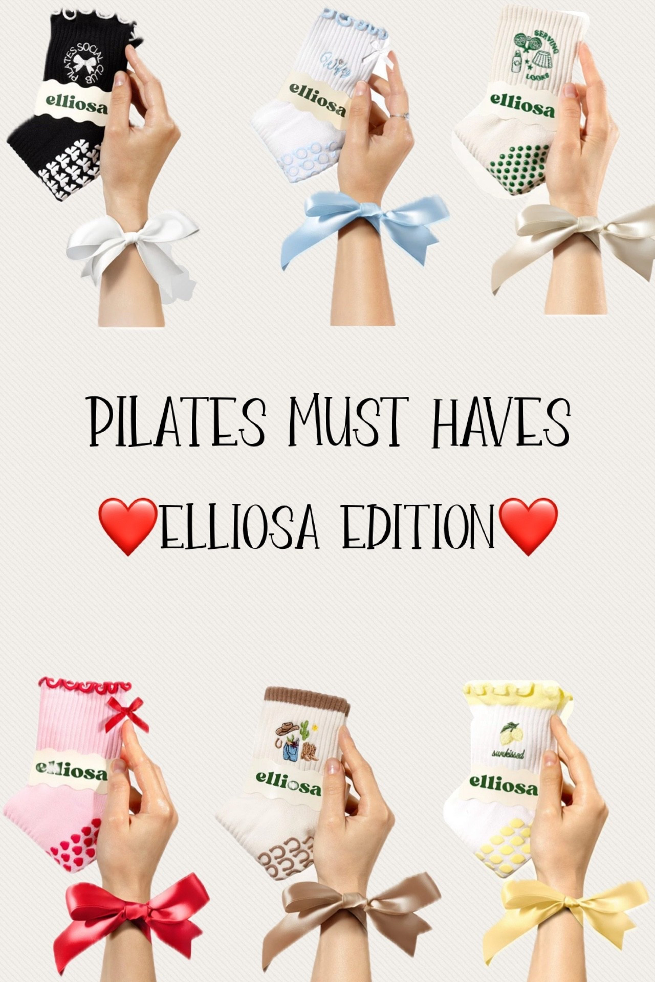 Pilates Must Haves 🤍 Studio Essentials

Grip socks are non-negotiable on the reformer 🤍

My current faves are from Elliosa (not linkable on LTK yet)
so I added a discount for you here → www.elliosa.com/RACHEL18547

Linking my weekly studio must-haves below ✨

#ltkfitness  
#ltkactive  
#ltkhealth  
#fitnessfavorites  
#studioessentials  
#workoutmusthaves  
#activewearfinds  
#wellnessfavorites

#LTKfitnessgoals #LTKdayinmylife