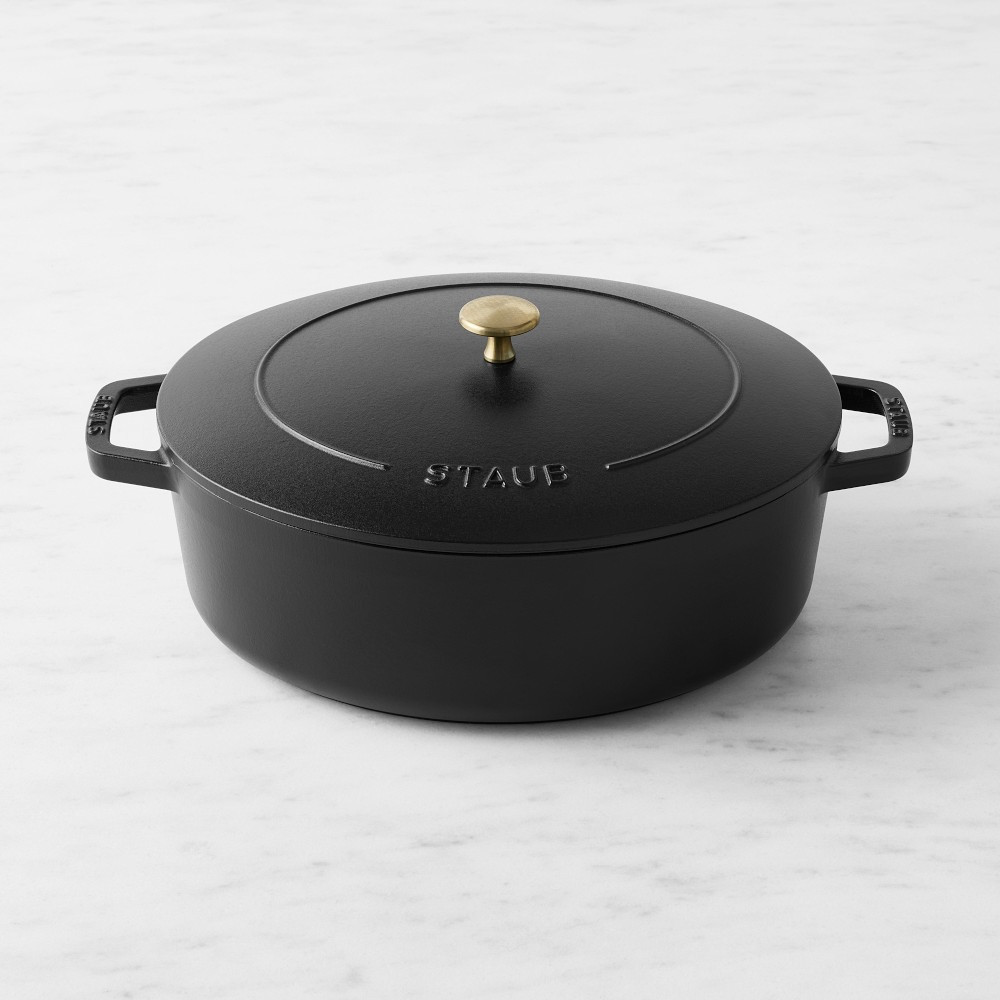 Staub Enameled Cast Iron Wide Oval Dutch Oven, 6 1/4-Qt. | Williams-Sonoma