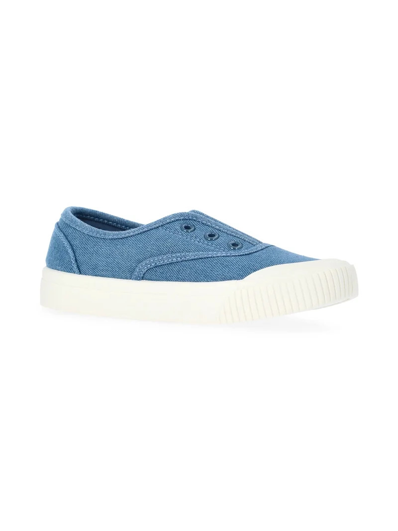 Wonder Nation Girls Casual Plimsole Sneakers | Walmart (US)