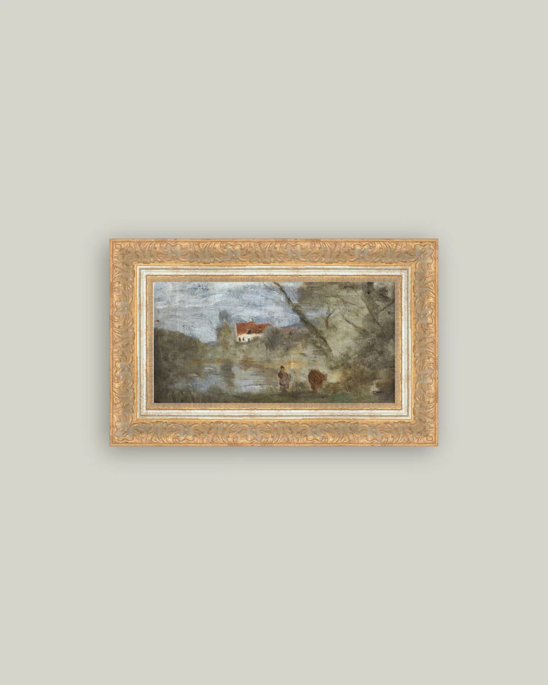 Cowherd by the Pond | Petal Lane