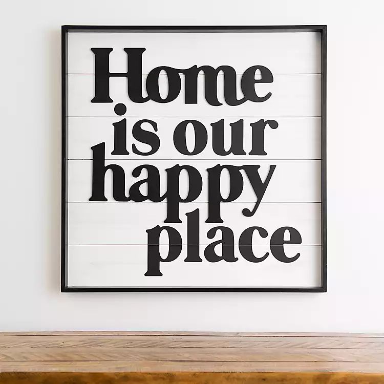 Home Is Our Happy Place Wall Plaque | Kirkland's Home