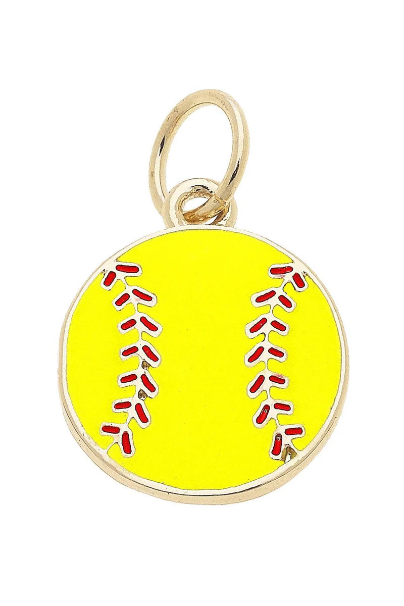 PREORDER Enamel Softball Charm | CANVAS