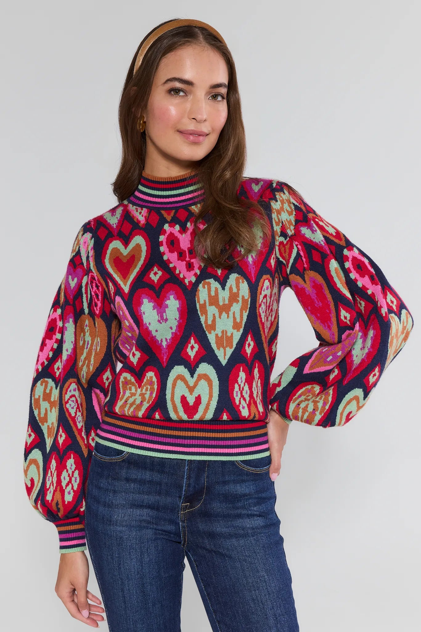 Maddie Heart Knit Sweater | Avara
