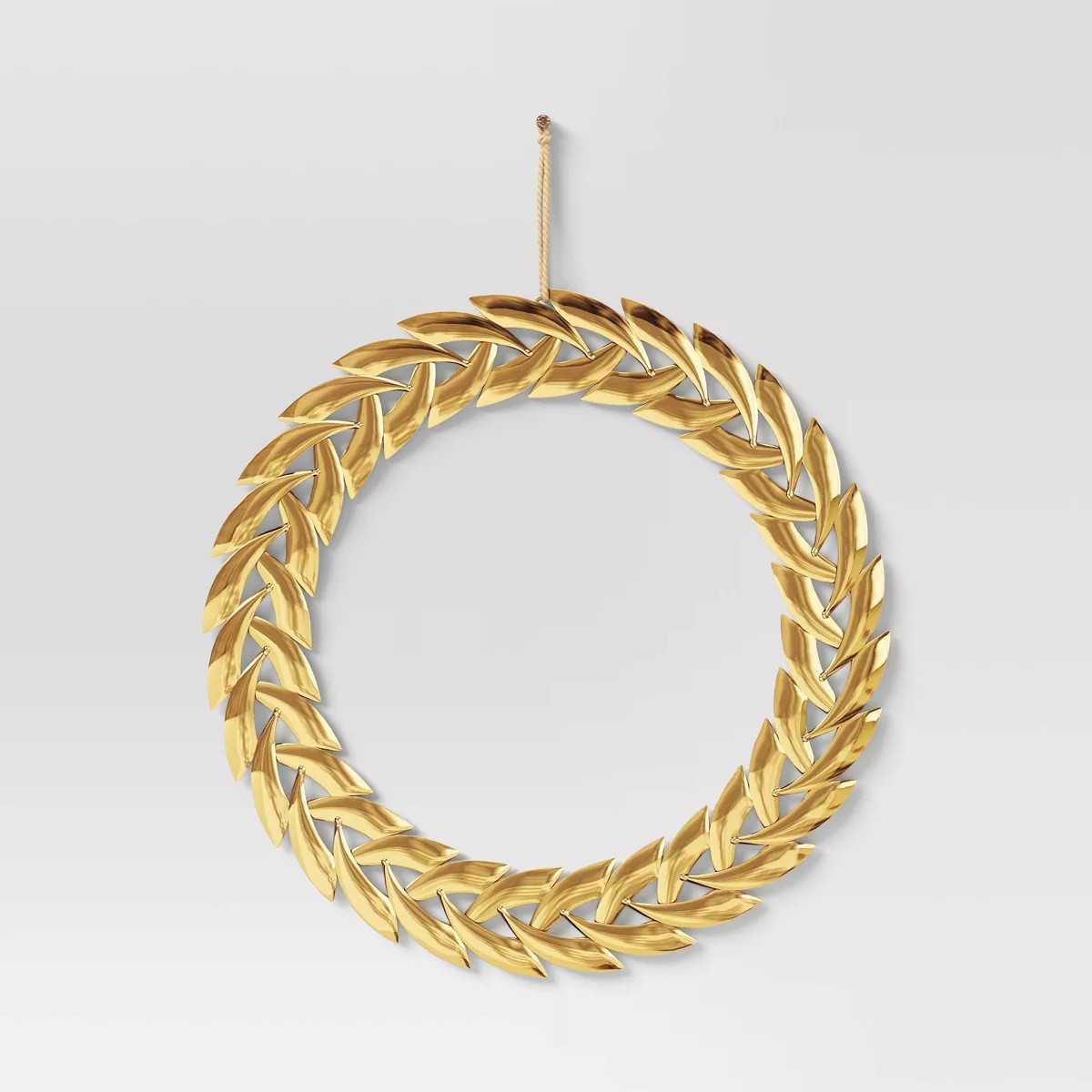 Metal Christmas Wreath Wall Décor Gold - Wondershop™ | Target