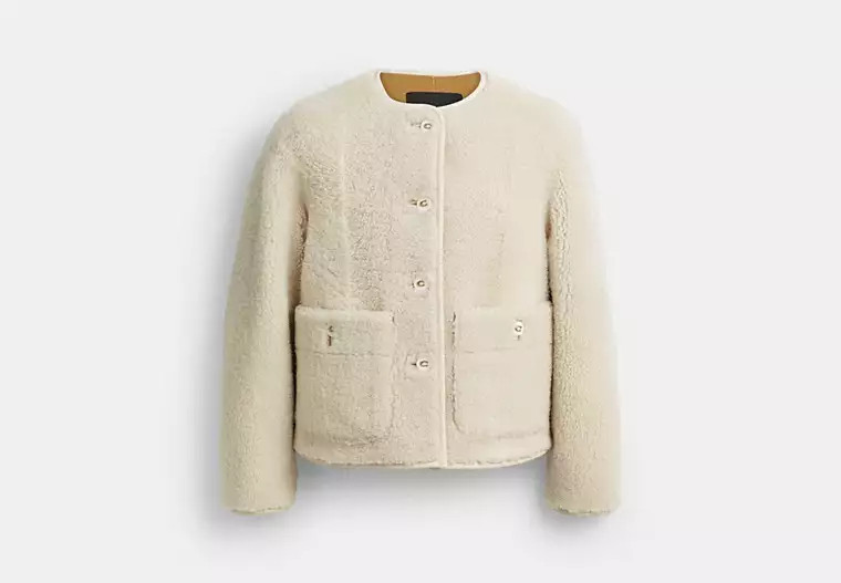 Shearling Cardigan Jacket | Coach (US)