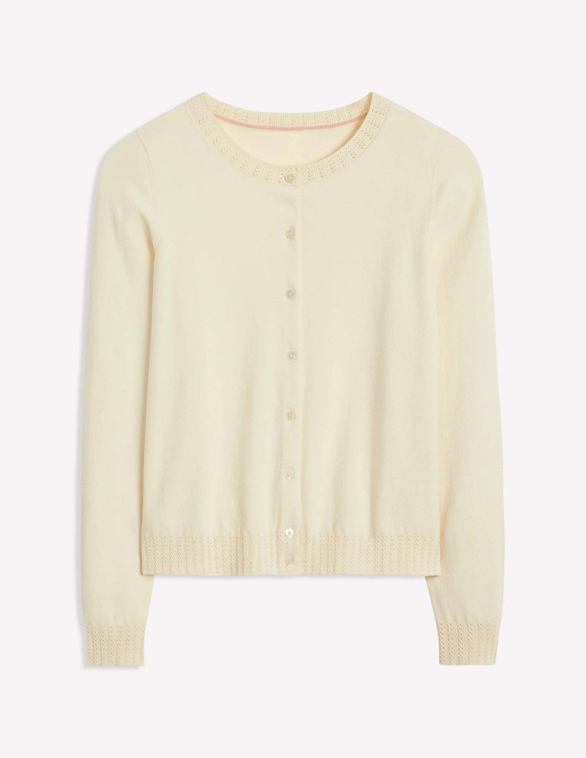 Emilia Cotton Crew Cardigan-Rich Emerald | Boden (US)
