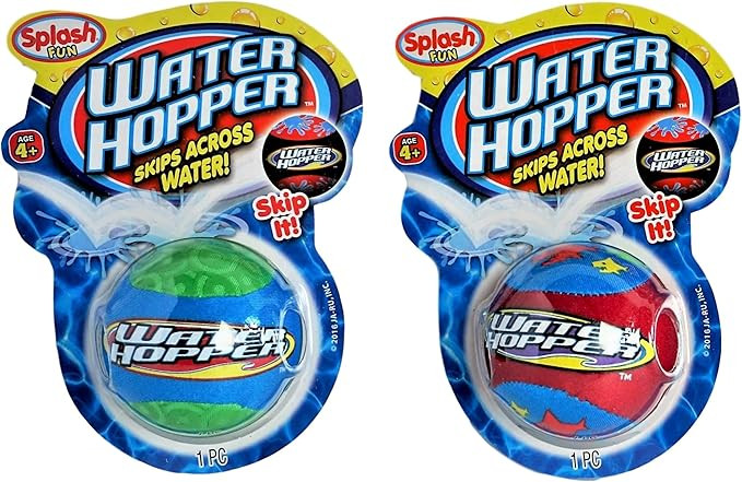 JA-RU Water Hopper Ball Toy Pack (2 Pack Assorted) Bouncing Water Skip Ball. Water Balls for Pool... | Amazon (US)