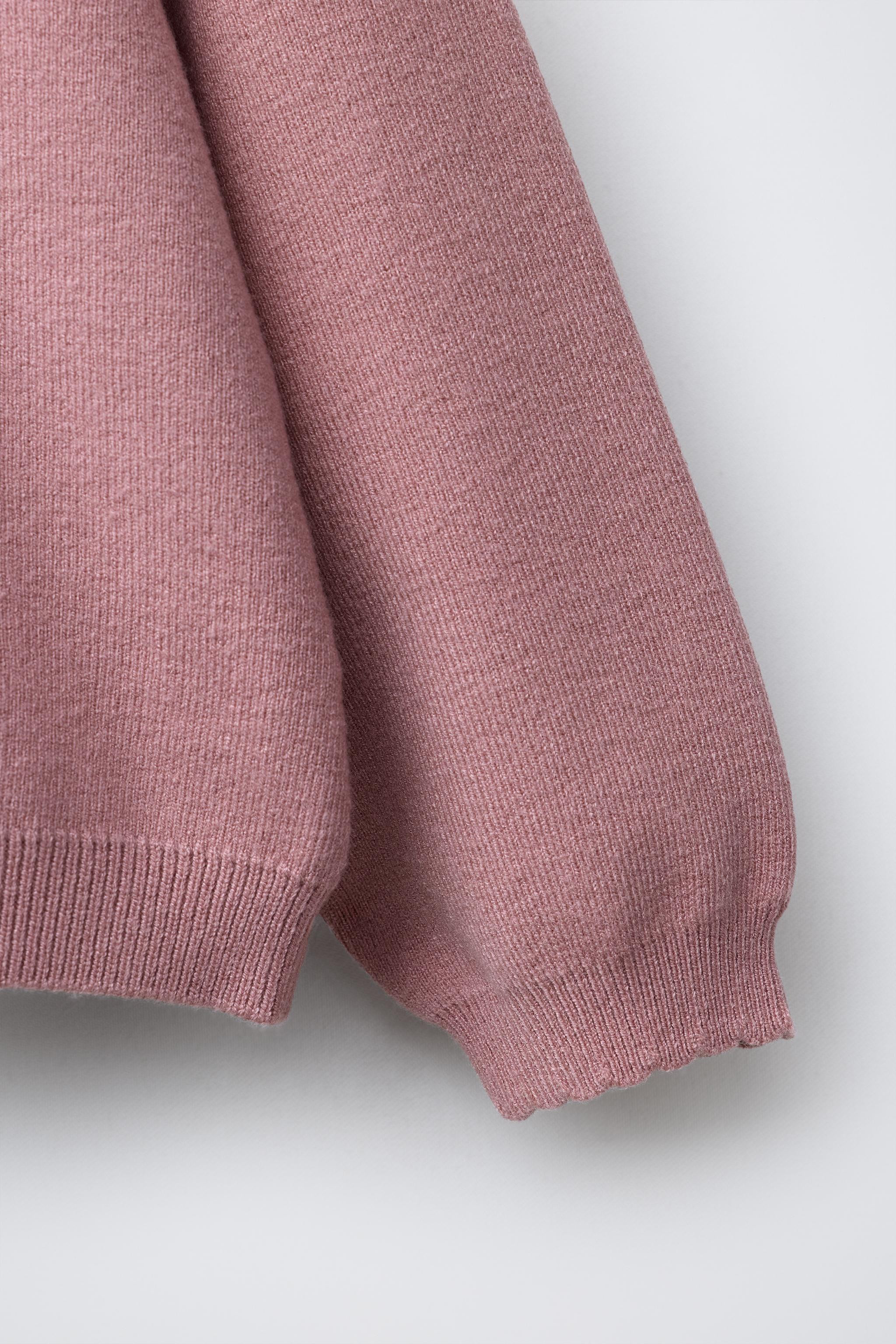 FLORAL PETER PAN COLLAR KNIT SWEATER | Zara US