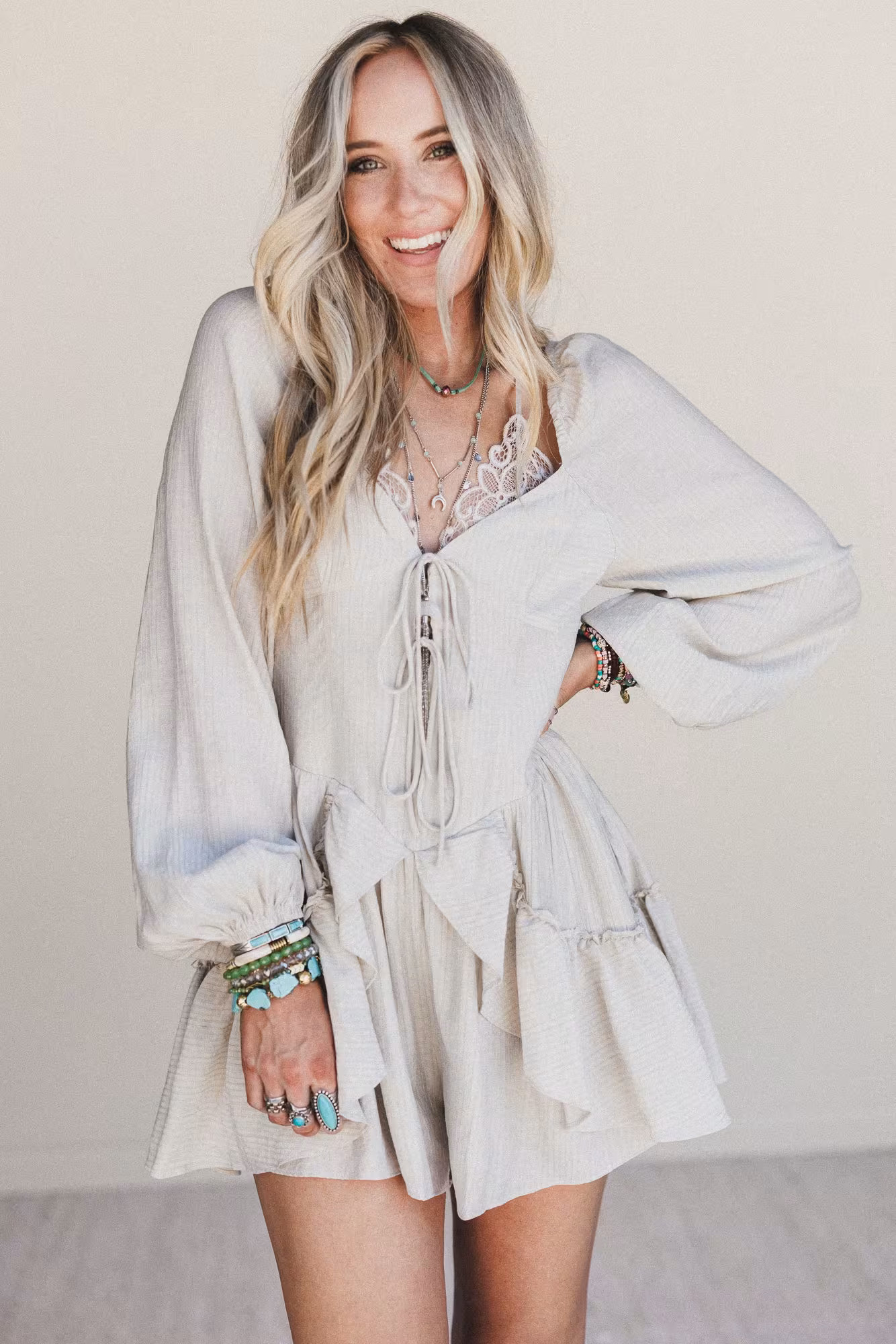 All Day Glow Ruffled Romper — Three Bird Nest | Three Bird Nest